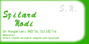 szilard modi business card
